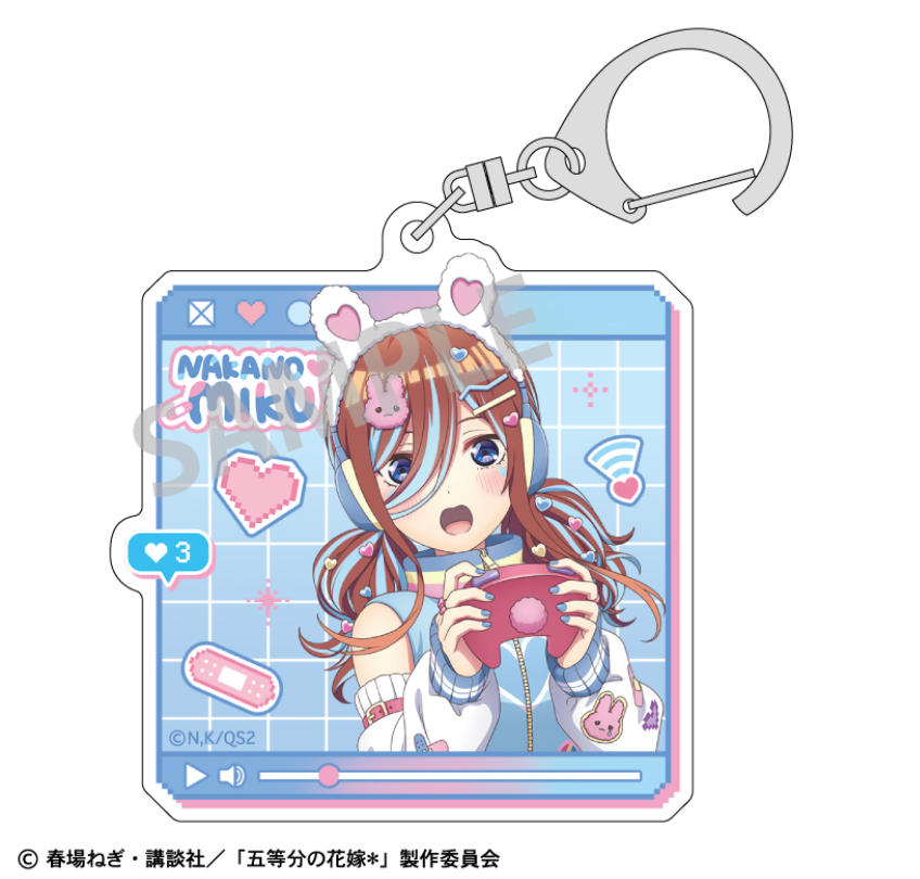 【2025年9月預購】 五等分的花嫁角色扮演壓克力鑰匙圈 Kamio Japan