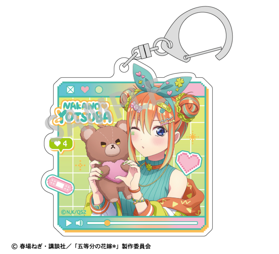 【2025年9月預購】 五等分的花嫁角色扮演壓克力鑰匙圈 Kamio Japan
