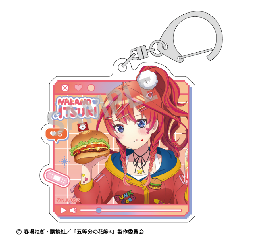 【2025年9月預購】 五等分的花嫁角色扮演壓克力鑰匙圈 Kamio Japan