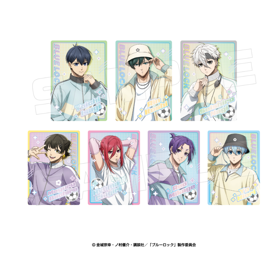 【2025年8月預購】 藍色監獄Bluelock Trading 閃亮卡片 (Pastel Ware) 7 張裝