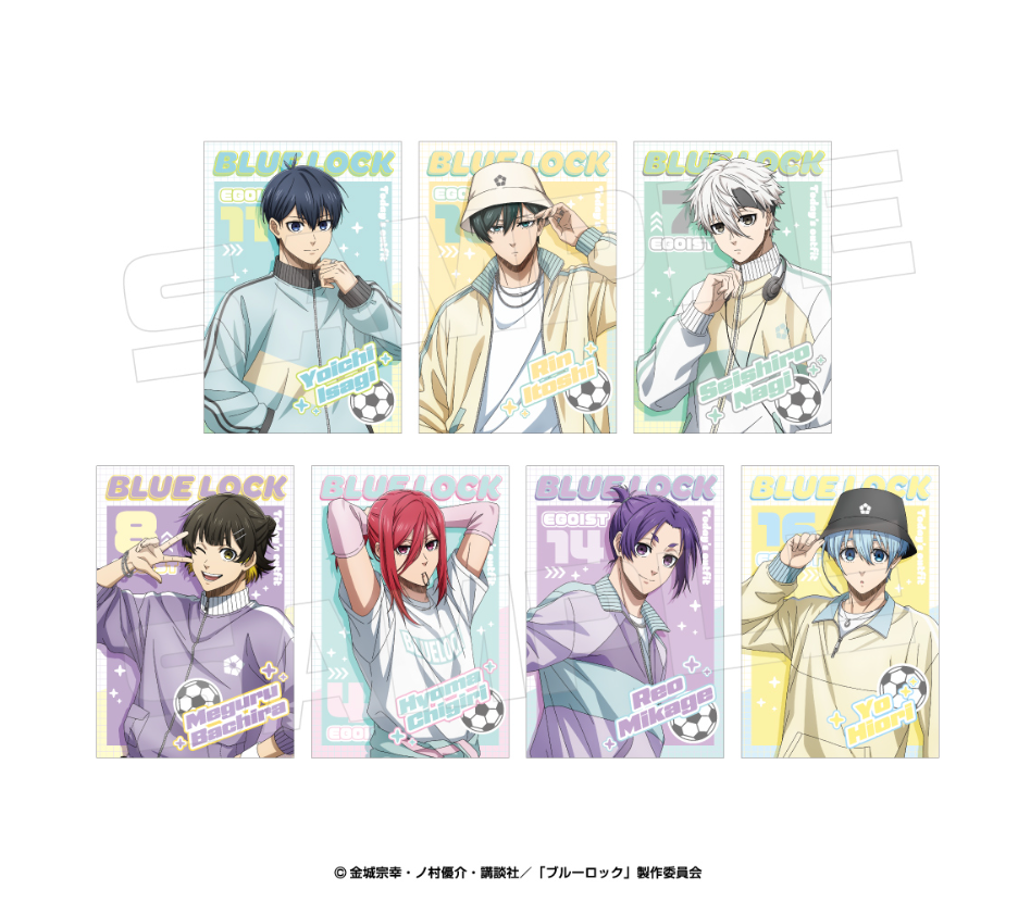 【2025年8月預購】 藍色監獄Bluelock 明信片套裝 (Pastel Ware) 7 張裝