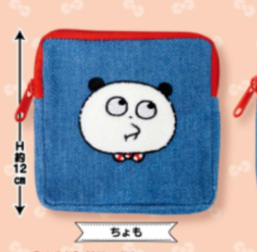 6月扭蛋 Gokigen Panda 蓬鬆牛仔布小袋