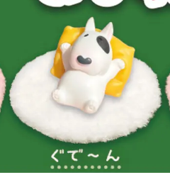 7月扭蛋 豐滿的鬥牛犬守夜人模型