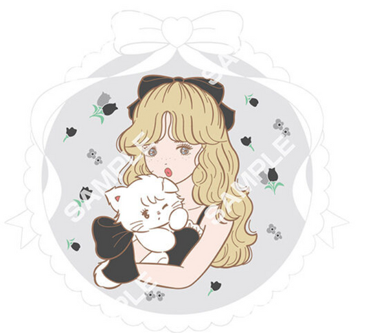 8月扭蛋 Mikko Illustrations 透明橡膠杯墊 2