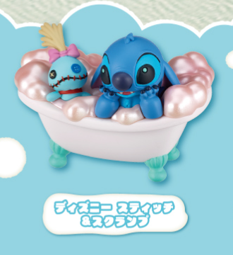 8月扭蛋 迪士尼角色史迪奇的 放鬆沐浴時光