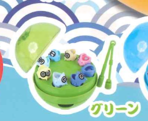 8月扭蛋 咀嚼釣魚遊戲