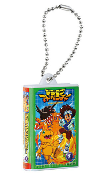 8月扭蛋 數碼寶貝大冒險錄影帶微型飾品系列