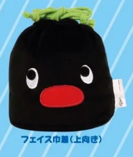 8月扭蛋 PINGU 毛絨臉抽繩包和小袋系列