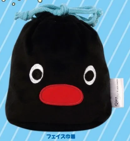 8月扭蛋 PINGU 毛絨臉抽繩包和小袋系列