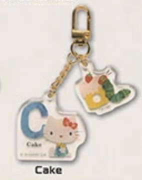 8月扭蛋 hello kitty雙亞克力鑰匙扣