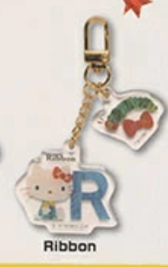 8月扭蛋 hello kitty雙亞克力鑰匙扣