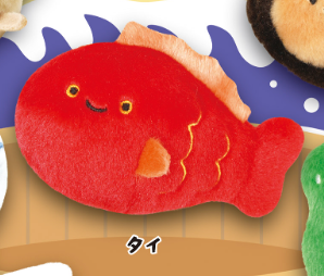 8月扭蛋 Nikorino 海鮮毛絨玩具 3