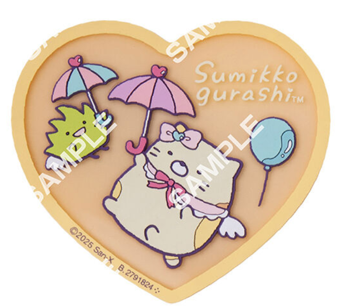 8月扭蛋 Sumikkogurashi 透明橡膠杯墊 2
