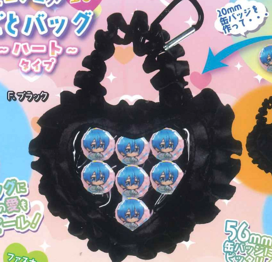 8月扭蛋 真的超實用!迷你Oshigoto包吉祥物 - 心形