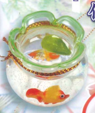 8月扭蛋 日式風格!金魚缸吉祥物 - 五