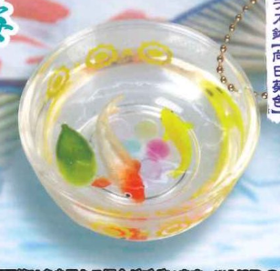 8月扭蛋 日式風格!金魚缸吉祥物 - 五
