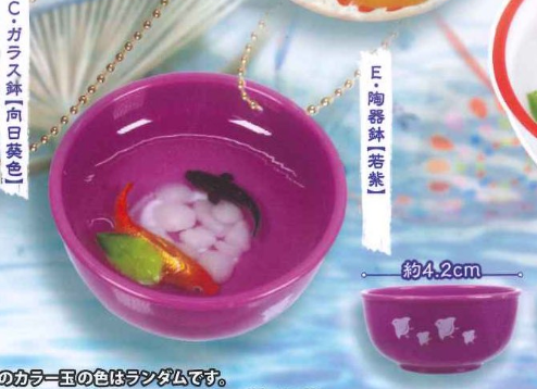 8月扭蛋 日式風格!金魚缸吉祥物 - 五