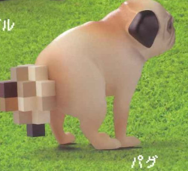 8月扭蛋 馬賽克狗狗