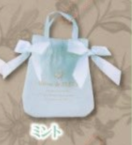 6月扭蛋 Maison de FLEUR 雙蝴蝶結迷你手提袋吊飾