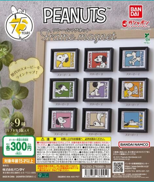 6月扭蛋 PEANUTS 相框磁鐵