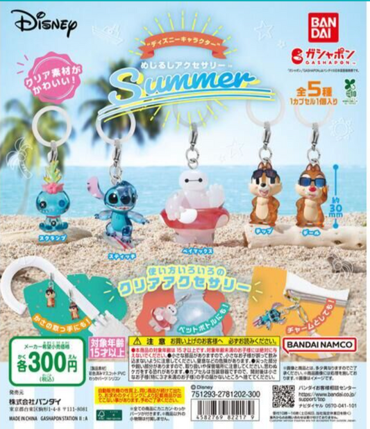 6月扭蛋 「迪士尼人物」夏季ver. 標誌配件