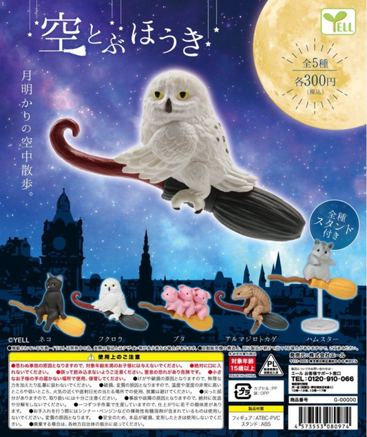 6月扭蛋  飛天掃把 飛天動物
