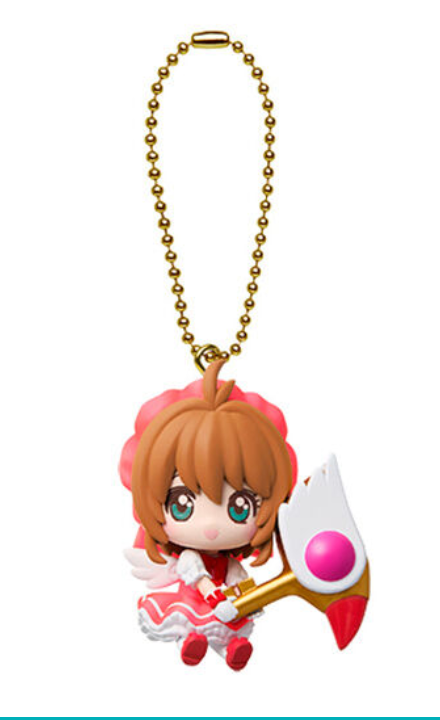 7月扭蛋 魔卡少女櫻道具＆吉祥物雙胞胎飾品