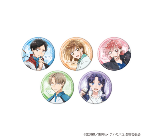 【2025年9月預購】《青春之箱》徽章（原始插圖）A3 BOX 5個裝 (副本)