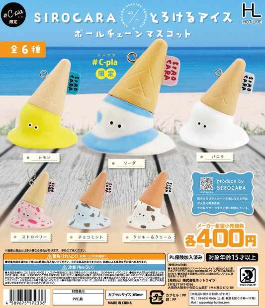 8月扭蛋 融化的冰球鏈吉祥物
