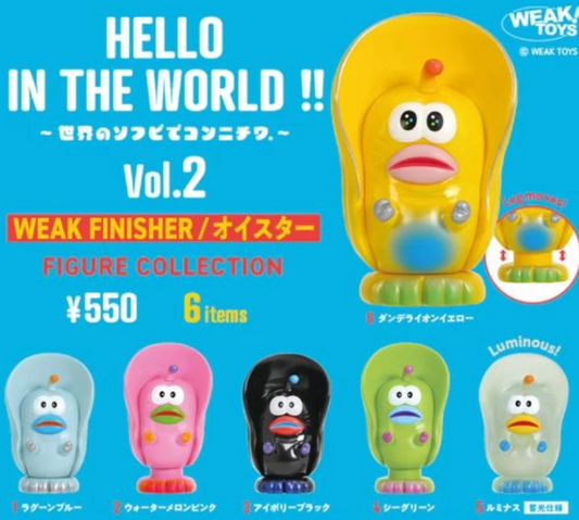 8月扭蛋 WEAK FINISHER牡蠣公仔vol.2