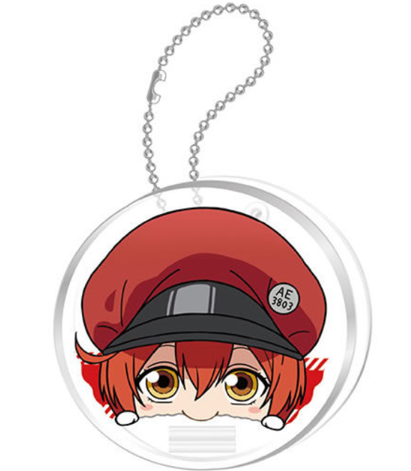 8月扭蛋 工作細胞鎖匙扣