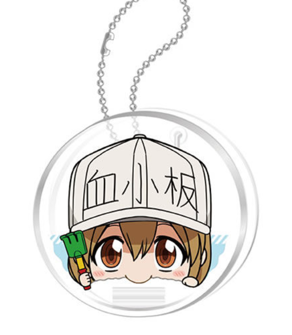 8月扭蛋 工作細胞鎖匙扣