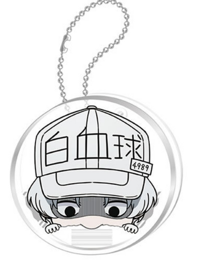 8月扭蛋 工作細胞鎖匙扣