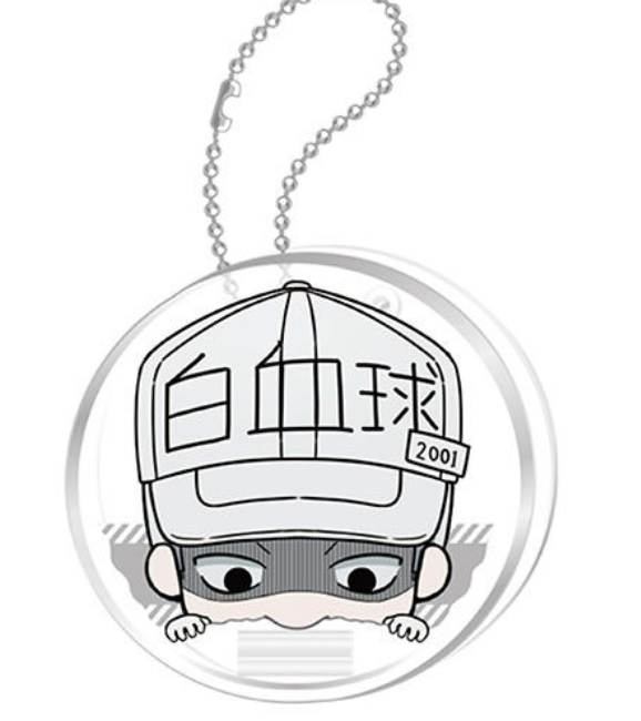 8月扭蛋 工作細胞鎖匙扣