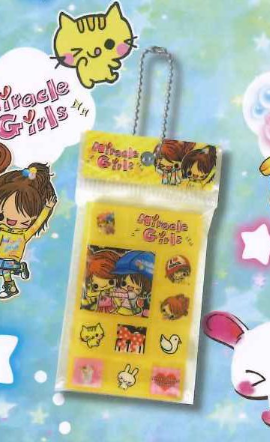 8月扭蛋 Kamio Japan 人物磁磚貼紙風格微型飾品