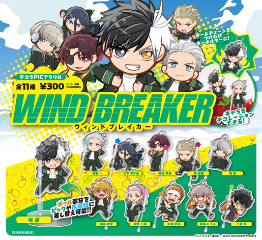 8月扭蛋 Wind breaker Decora PIC 壓克力 (Testing)