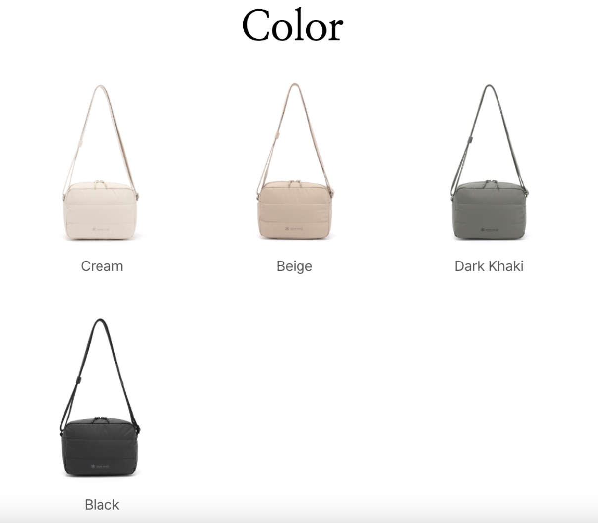 韓國服飾 -  韓國 Snow Peak 斜孭袋 Buby Square Cross Bag (預訂) (快閃價$312‼️)