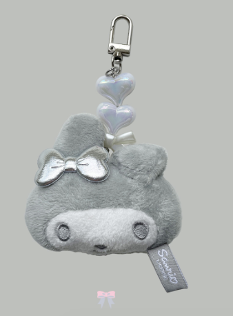 韓國生活百貨 -  韓國限定 Sanrio 銀色系列臉型吊飾 (預訂)