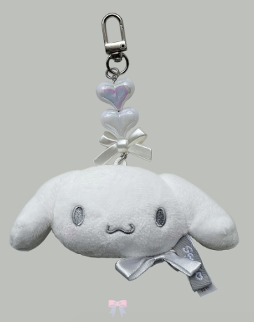 韓國生活百貨 -  韓國限定 Sanrio 銀色系列臉型吊飾 (預訂)