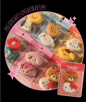 韓國生活百貨 -  韓國 Sanrio Friends Pouch Set 吊飾 (預訂)