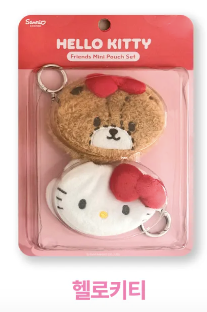 韓國生活百貨 -  韓國 Sanrio Friends Pouch Set 吊飾 (預訂)