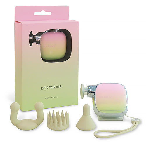DOCTORAIR Exagun Pocket Charm Edition 蜜桃漸變色迷你按摩器連3款按摩頭
