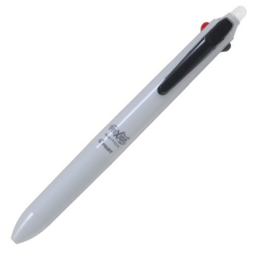 PILOT FRIXION BALL SWITCH四合一原子筆 幼字款：可擦0.38mm＋油性0.5mm／白灰色