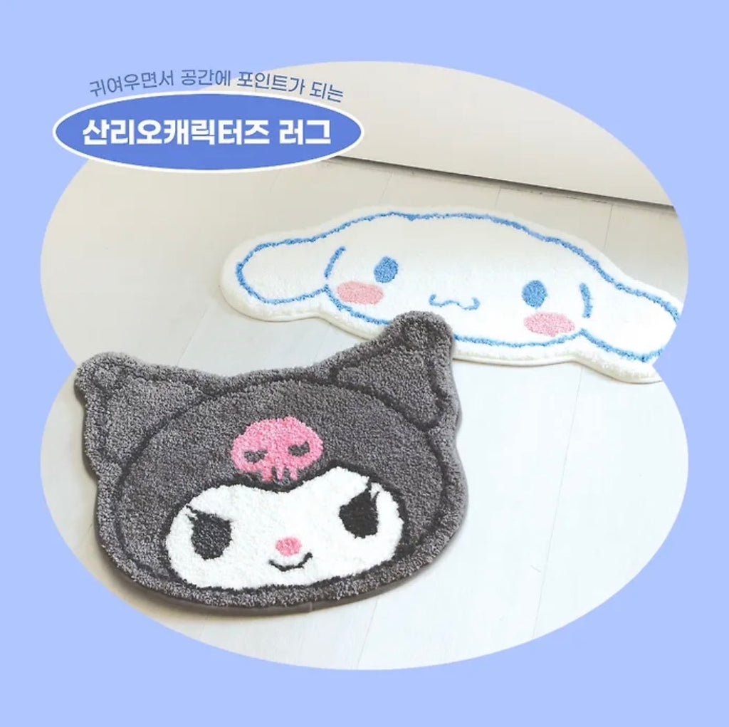 韓國生活百貨 -  韓國 Sanrio 玉桂狗/ Kuromi 毛毛地墊 (預訂)