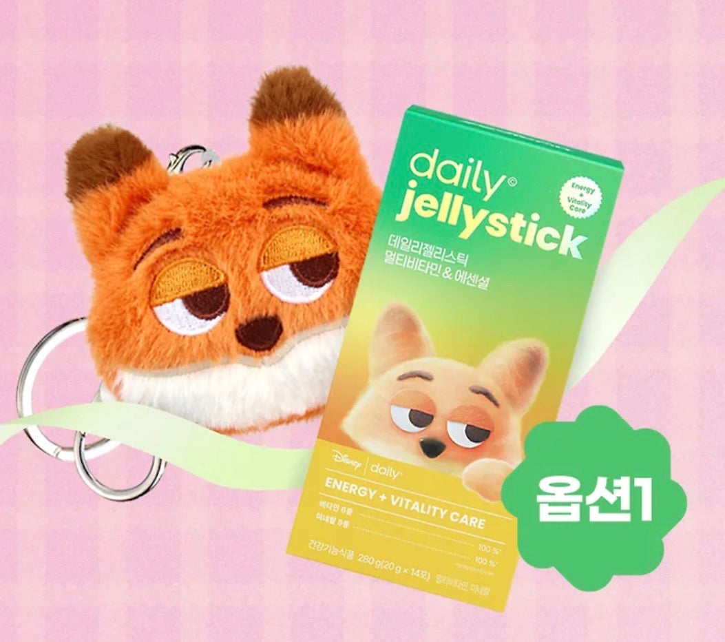 韓國生活百貨 -  韓國限定 Zootopia 維他命/ 膠原蛋白啫喱 連公仔鎖匙扣 (預訂)