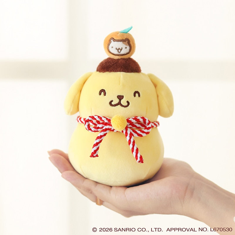 Sanrio 布甸狗30周年日式年糕造型公仔掛飾