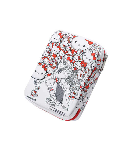 NICE GHOST CLUB 伊藤潤二富江與Hello Kitty聯乘方形收納袋－商品圖片2