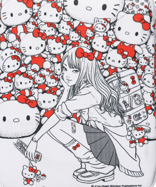 NICE GHOST CLUB 伊藤潤二富江與Hello Kitty聯乘方形收納袋－商品圖片4