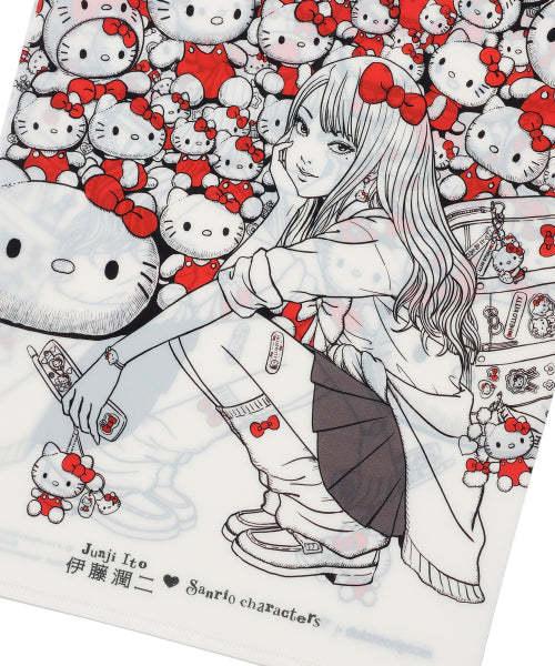 NICE GHOST CLUB伊藤潤二富江與Hello Kitty聯乘L形文件夾－商品圖片2
