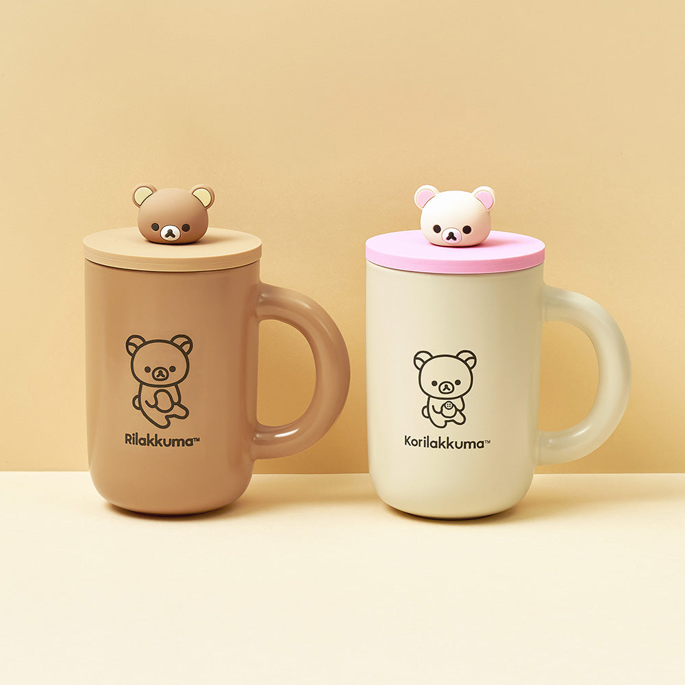 鬆弛熊立體公仔杯蓋陶瓷杯 商品圖片 2